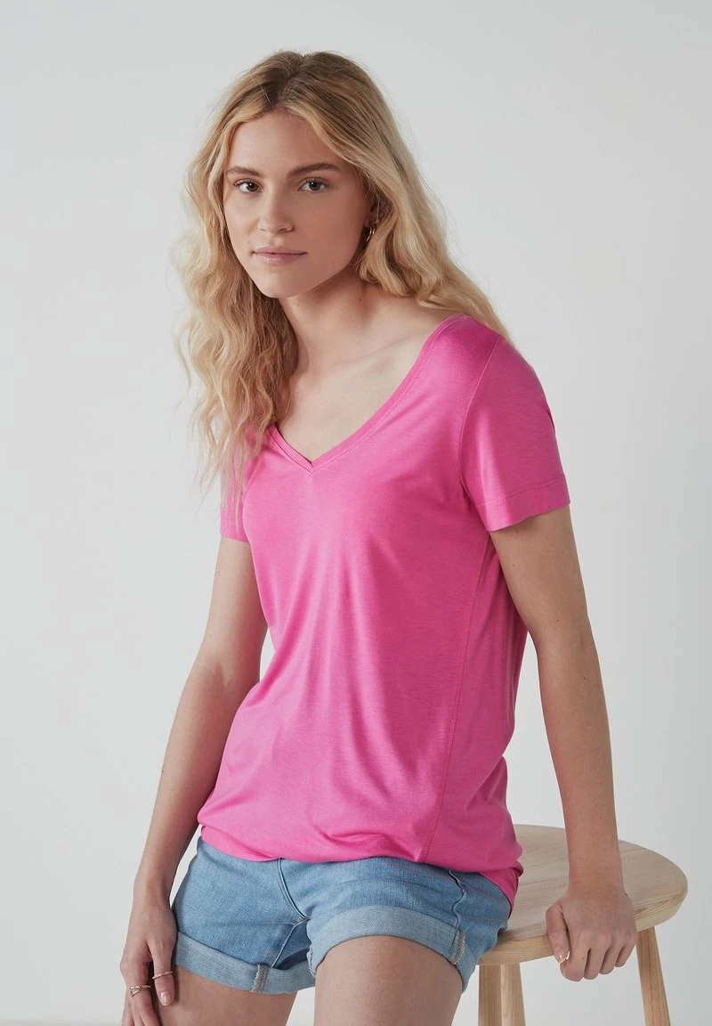 Next Damen SLOUCH - T-Shirt Basic - Pink 2 Next Damen SLOUCH - T-Shirt Basic - Pink – Bild 2