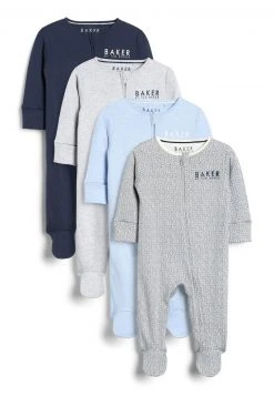 Next Kinder 4 PACK - Strampler - Grey/blue