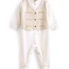 Next Kinder Strampler - White Waistcoat