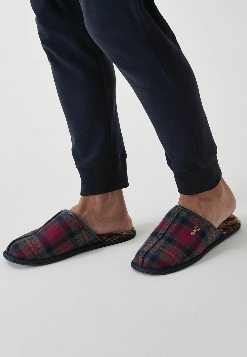 Next Herren Hausschuh - Red/grey 1 Next Herren Hausschuh - Red/grey