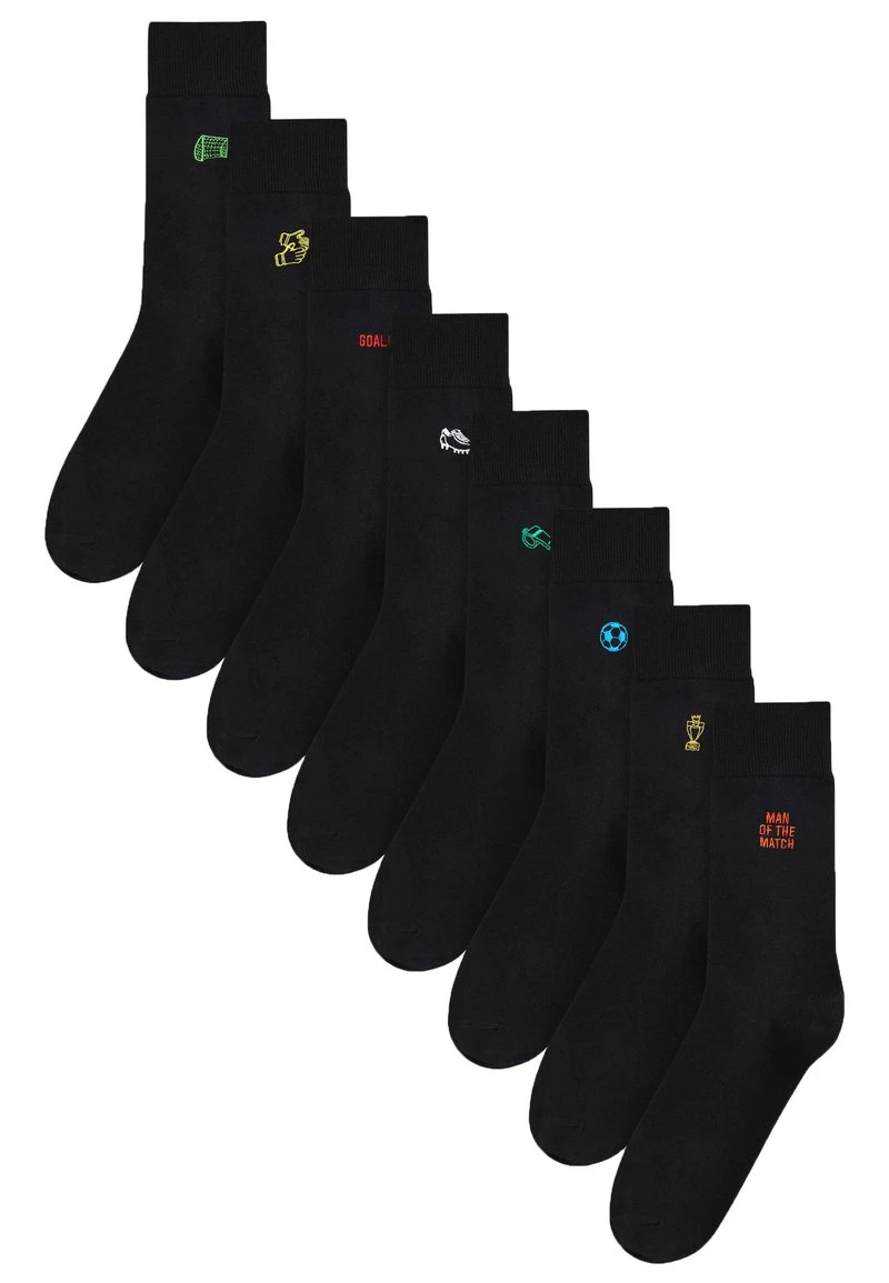 Next Herren FIVE PACK - Socken - Black Football 1 Next Herren FIVE PACK - Socken - Black Football