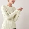 Next PUFF SLEEVE CABLE - Strickpullover - Off-white | Damen