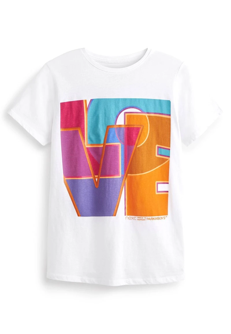 Next Damen ALEX ECHO FOR PARKINSON'S UK - T-Shirt Print - White 1 Next Damen ALEX ECHO FOR PARKINSON'S UK - T-Shirt Print - White