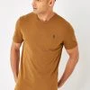 Next Herren REGULAR FIT STAG - T-Shirt Basic - Beige