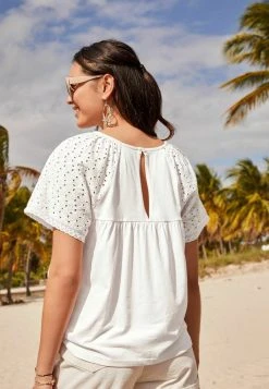 Damen NEXT BRODERIE - Bluse - White -Next Verkäufe 2022 13975afd32614cd789175d4c7c781a8e