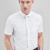Next Herren WHITE REGULAR FIT SHORT SLEEVE EASY CARE SHORT SLEEVE SHIRT - Hemd - White