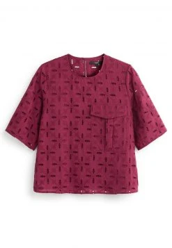 Next Damen BROIDERY BOXY - Bluse - Berry Red -Next Verkäufe 2022 14da26735a9e4f7ea3d558bb1300eb9c