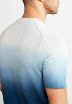 Next Herren KNITTED - T-Shirt Print - Blue Dip Dye -Next Verkäufe 2022 1513404efd6b4e2181ae2127cca5b37f