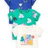 Next Kinder 3 PACK - T-Shirt Print - Blue