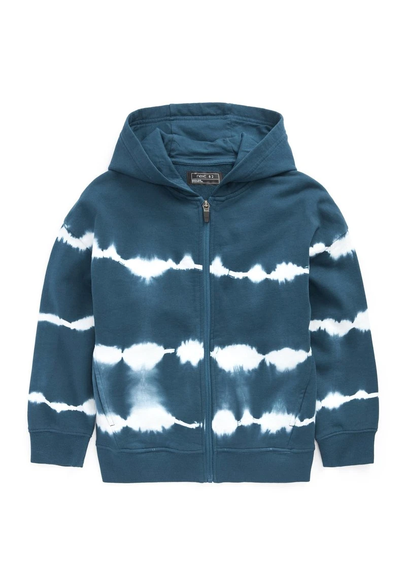 Next Kinder ZIP THROUGH TIE DYE - Kapuzenpullover - Navy Blue 1 Next Kinder ZIP THROUGH TIE DYE - Kapuzenpullover - Navy Blue