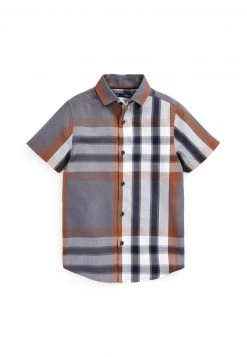 Next Kinder SHORT SLEEVE CHECK - Hemd - Grey
