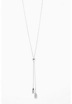 Next Damen PAVé TEARDROP LARIAT - Halskette - Silver