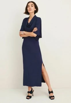 Next COWL NECK - Freizeitkleid - Dark Blue | Damen