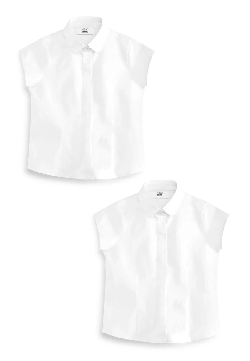 Next Kinder 2 PACK SHORT SLEEVE - Hemdbluse - White 1 Next Kinder 2 PACK SHORT SLEEVE - Hemdbluse - White