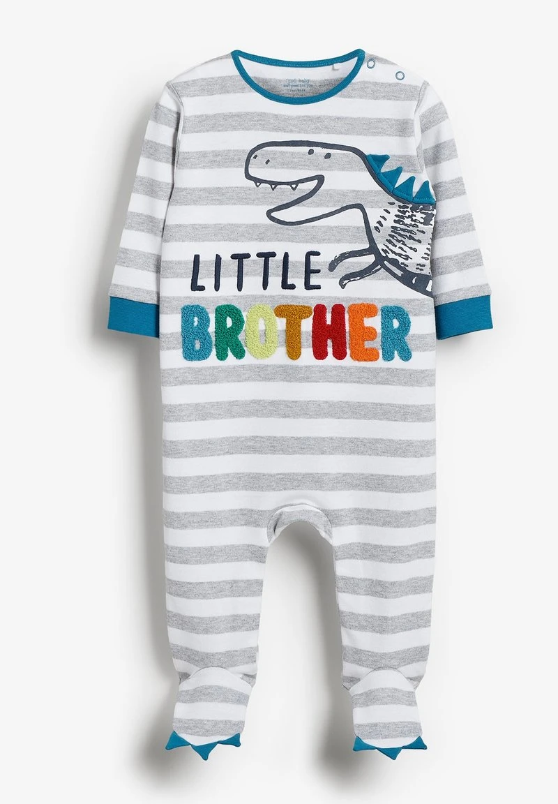 Next Kinder LITTLE BROTHER - Strampler - Blue 1 Next Kinder LITTLE BROTHER - Strampler - Blue