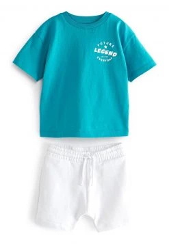 Next Kinder TONAL OVERSIZED SET - Shorts - Turquoise Blue -Next Verkäufe 2022 172679af3b5d456cbd86fd6bff219be0
