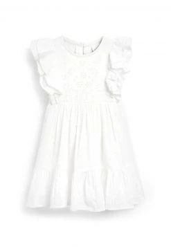 Next Kinder FABRIC MIX - Jerseykleid - White
