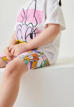 Next Kinder OVERSIZED SET - Shorts - Daisy Duck White Pink -Next Verkäufe 2022 18c4dd9239934187917078305ac1ad36