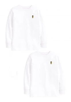 Next Kinder 2 PACK - Langarmshirt - White