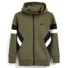Next Kinder COLOURBLOCK - Sweatjacke - Khaki Green