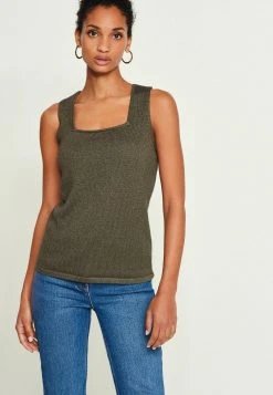 Next Damen Top - Khaki