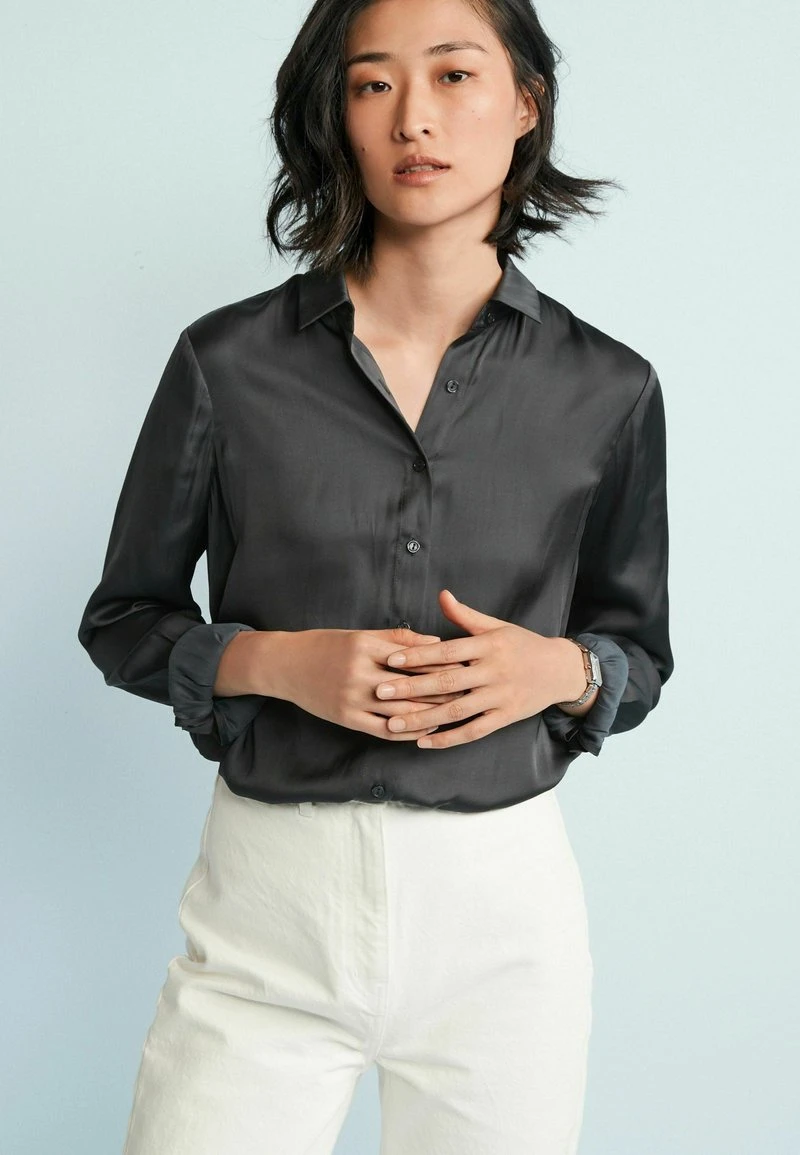 Next Damen LONGSLEEVE - Hemdbluse - Grey 2 Next Damen LONGSLEEVE - Hemdbluse - Grey – Bild 2