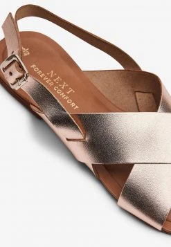 Next Damen FOREVER COMFORT® CROSS FRONT SLINGBACKS - Riemensandalette - Metallic Grey -Next Verkäufe 2022 1a368f9465c9490fab549b67e2a5d406