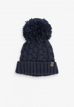 Next Kinder POM - Mütze - Dark Blue