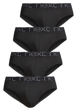 Next Herren 4 PACK - Slip - Black