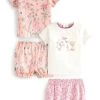 Next Kinder 2 PACK SET - Shorts - Pink Floral Bunny