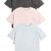 Next Kinder 3 PACK - T-Shirt Basic - Grey