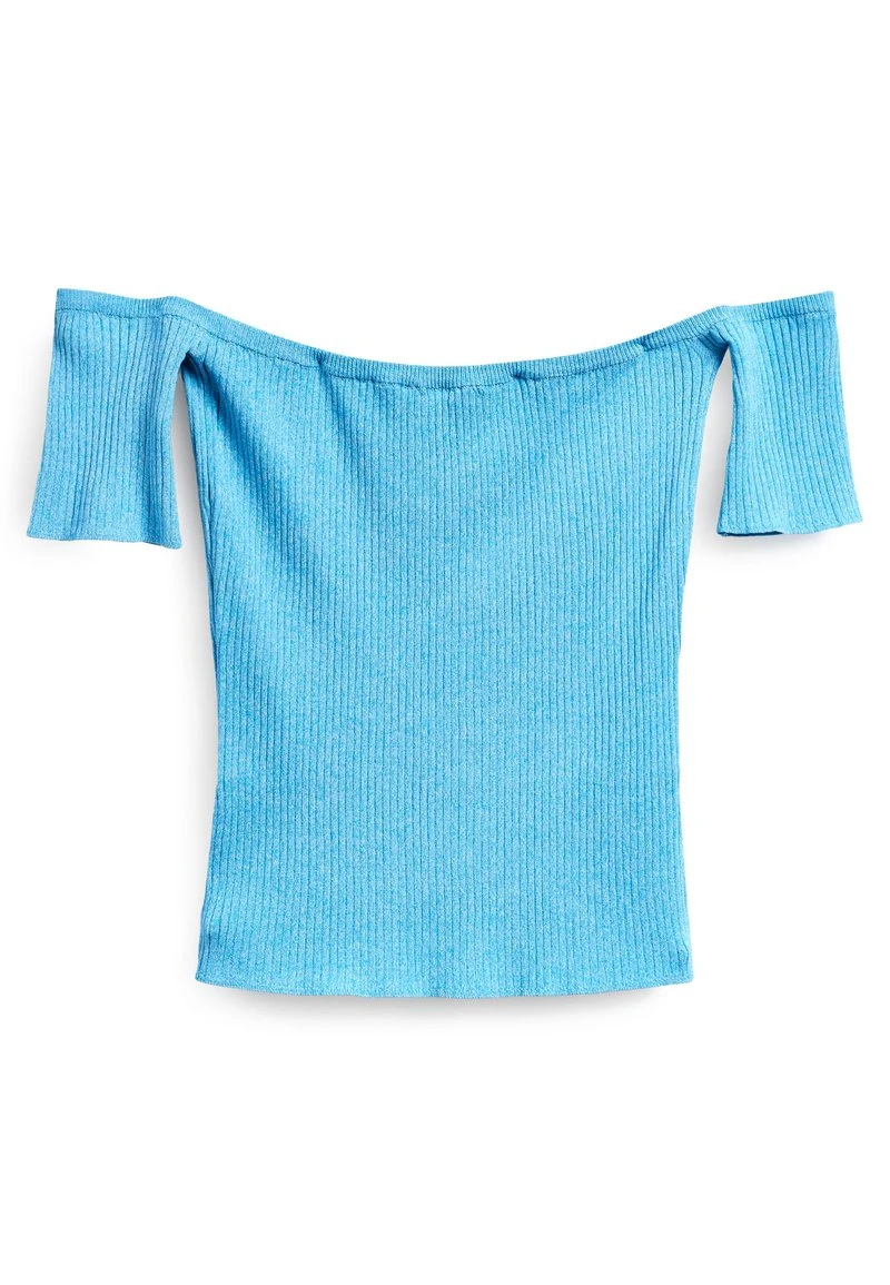 Next Damen BARDOT SHORT SLEEVE - T-Shirt Basic - Blue 4 Next Damen BARDOT SHORT SLEEVE - T-Shirt Basic - Blue – Bild 4