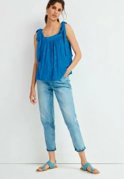Next Damen TIE SHOULDER - Top - Blue