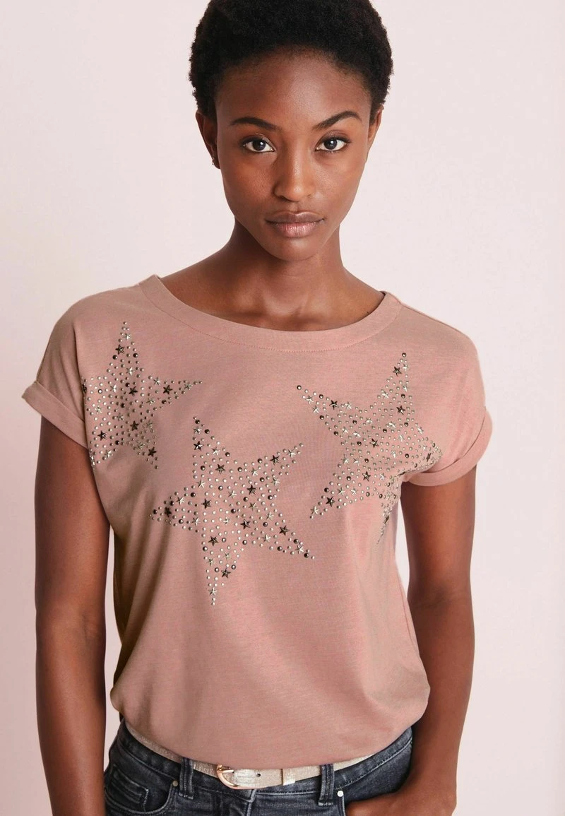 Next Damen T-Shirt Print - Pink 1 Next Damen T-Shirt Print - Pink
