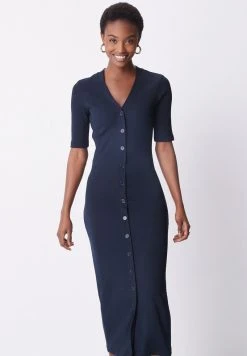 Next Damen SHORT SLEEVE - Etuikleid - Navy Blue