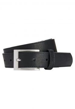Next Herren MOTTLED DARK BROWN STITCHED EDGE BELT - Gürtel - Black