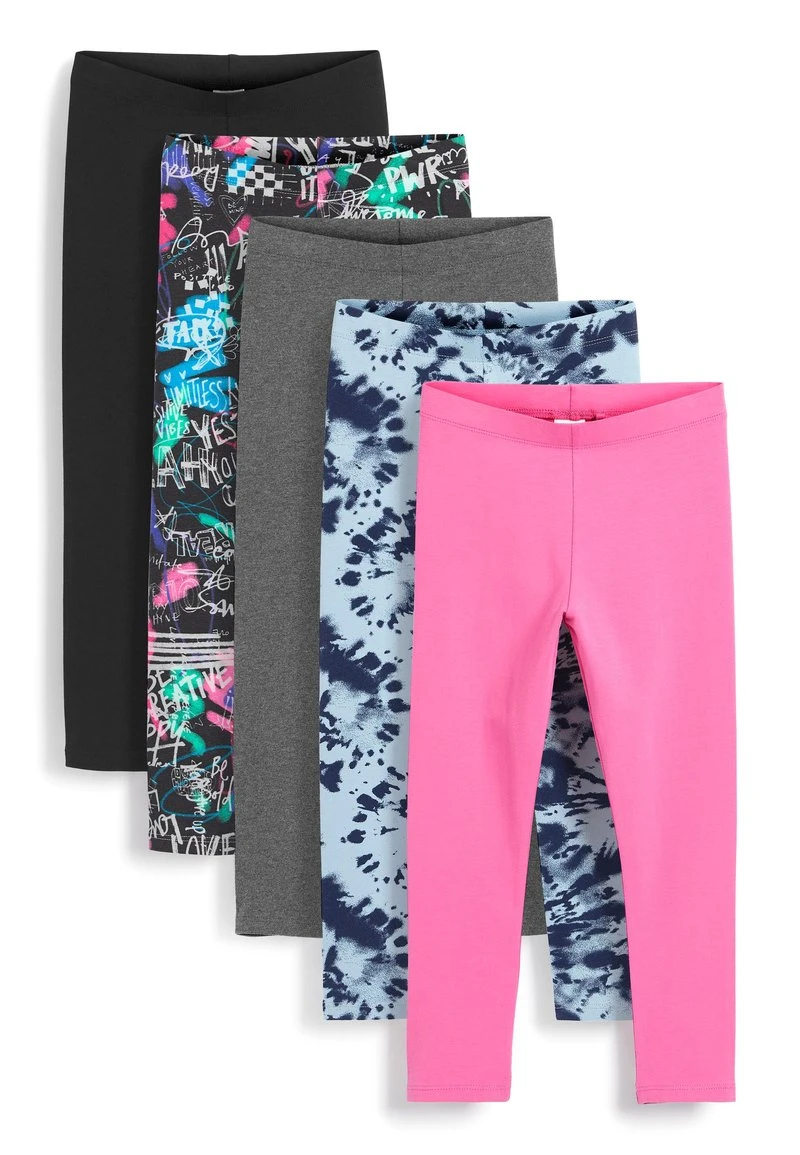 Next Kinder 5 PACK - Leggings - Hosen - Neon Blue/pink/black/grey 1 Next Kinder 5 PACK - Leggings - Hosen - Neon Blue/pink/black/grey