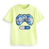 Next Kinder FLIPPY SEQUIN SHORT SLEEVE - T-Shirt Print - Lime Green Gaming Controller