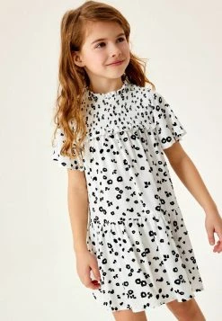 Next Kinder SLEEVE - Freizeitkleid - White Black Print -Next Verkäufe 2022 1eb1d5b9a10142519ccfbca3756be18f