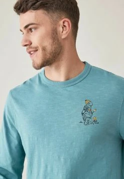 Next Herren GRAPHIC - T-Shirt Print - Blue Organic Cotton -Next Verkäufe 2022 1f3a4e221a56419993f7d8cd0fe1f6de