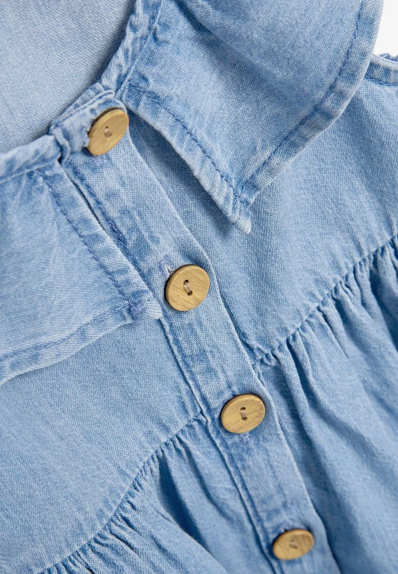 Next Kinder SLEEVELESS FRILL - Freizeitkleid - Blue Denim 3 Next Kinder SLEEVELESS FRILL - Freizeitkleid - Blue Denim – Bild 3
