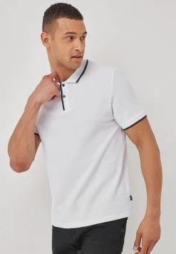 Next Herren TIPPED - Poloshirt - White