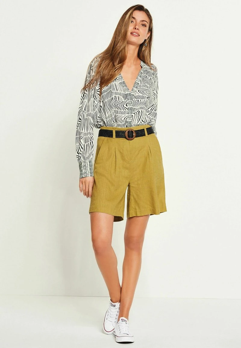 Next Damen BELTED - Shorts - Green 2 Next Damen BELTED - Shorts - Green – Bild 2