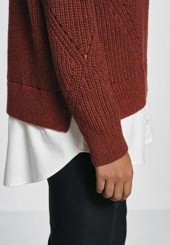 Next Damen HI NECK HEM LAYER STITCH DETAIL - Strickpullover - Dark Brown -Next Verkäufe 2022 1fe31a0dbae14f0598fceb9ea56c8286