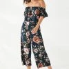 Next OFF SHOULDER - Jumpsuit - Navy Floral | Damen