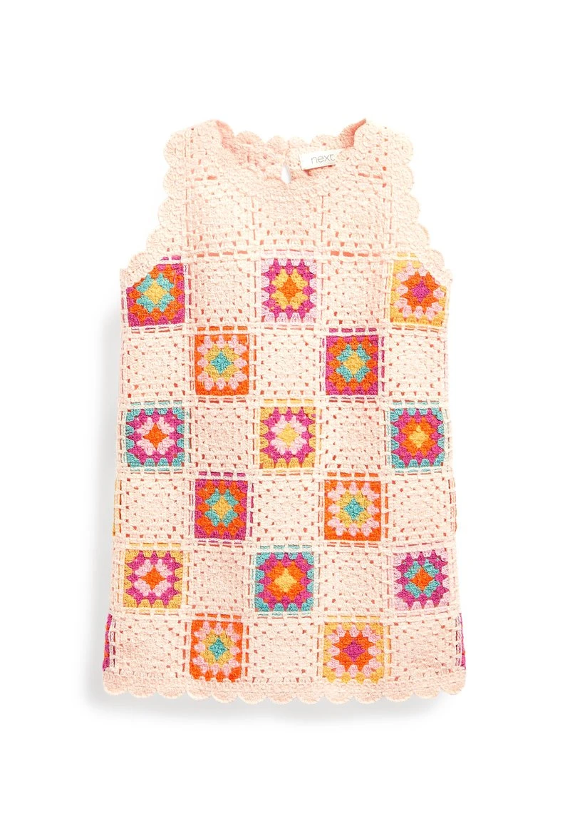 Next CROCHET - Strickkleid - Ecru/cream | Kinder 2 Next CROCHET - Strickkleid - Ecru/cream | Kinder – Bild 2