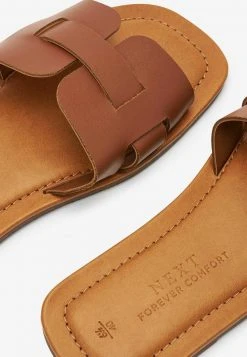 Next Damen Pantolette Flach - Tan -Next Verkäufe 2022 20f89eec219e45daa257087acb7aa44e
