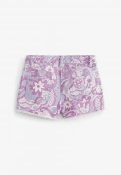 Next Kinder FRAYED HEM - Jeans Shorts - Purple Swirl Print -Next Verkäufe 2022 2163163382a94f26b108bde60c038982