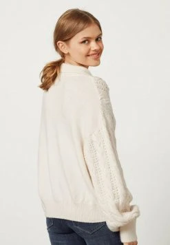 Next Damen GEM CABLE - Strickpullover - Off White