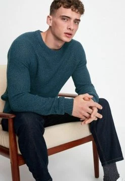 Next Herren TWISTED CREW - Strickpullover - Blue -Next Verkäufe 2022 21af6682085c4762bb6c16259c234b5c